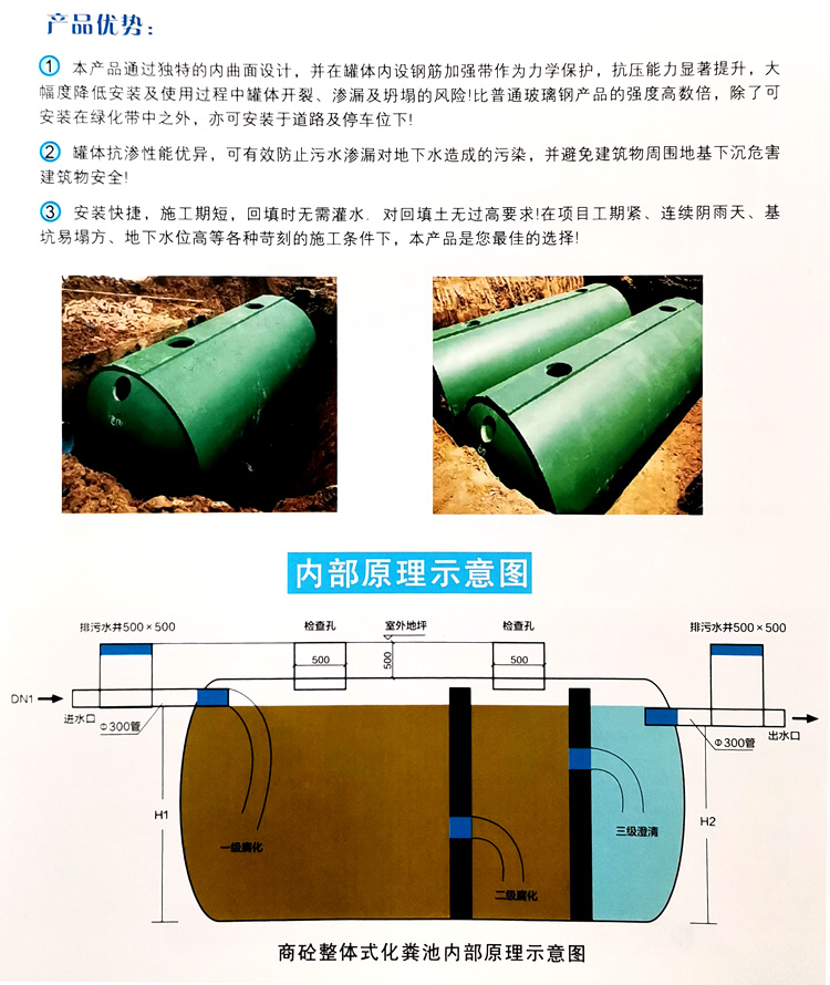 陈仓玻璃钢化粪池